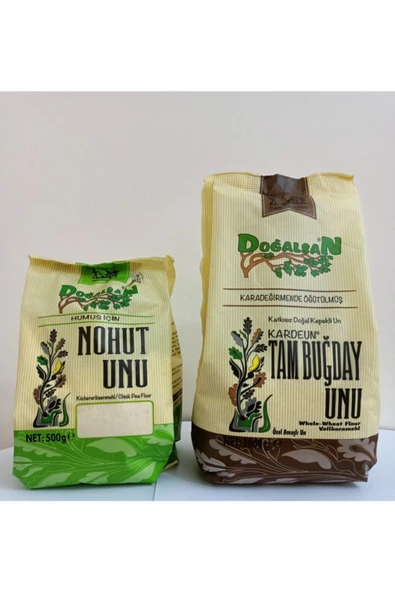 Doğalsan Nohut Unu 500gr + Tam Buğday Unu (kardeun) 1000gr 2 Li Avantajlı Set Nehir...