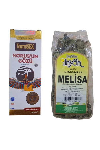 myfarmaex Horus'un Gözü Mix Ekstrat + Limonlu Melisa 2li avantajlı set