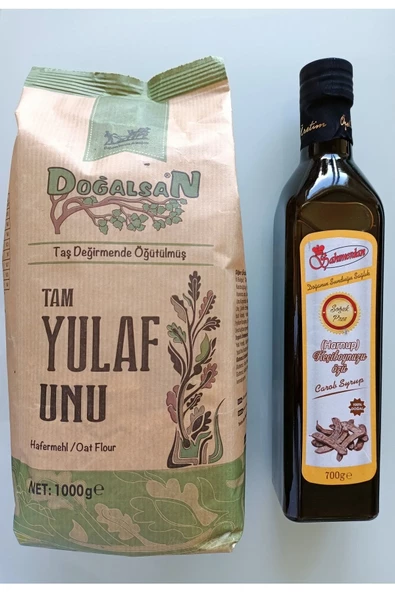 Doğalsan Yulaf Unu 1kg + Keçiboynuzu Özü