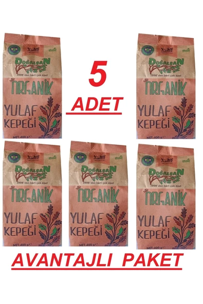 Doğalsan Organik Yulaf Kepeği 400gr X 5 Adet Avantajlı Set Nhrrrr