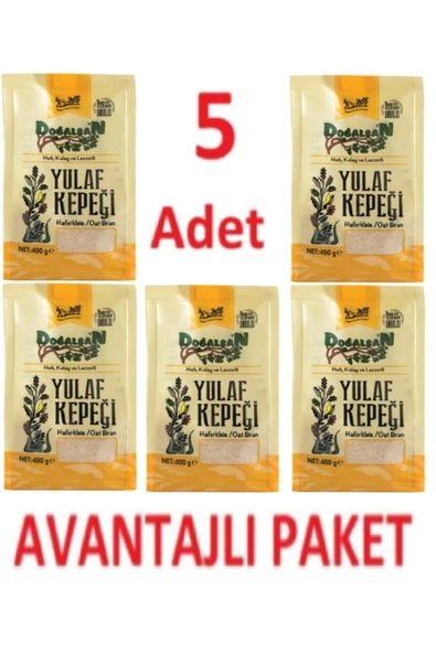 Doğalsan Yulaf Kepeği 400gr X 5 Adet Avantajlı Paket