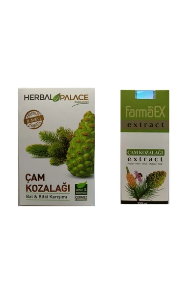 Herbal Palace Çam Kozalağı Macunu + Farmaex Çam Kozalağı Özü Ikili Avantajlı Kış Seti