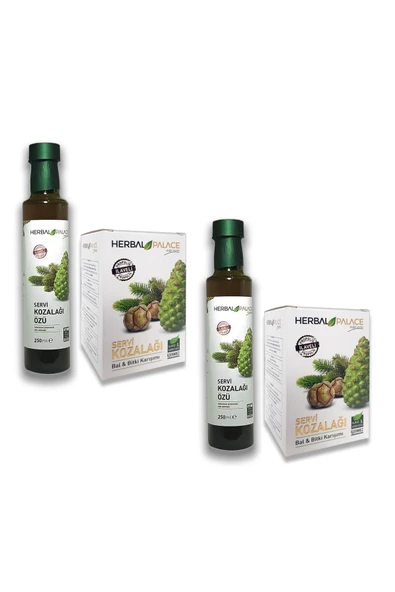 Herbal Palace 2 Adet Servi Kozalağı Karışımı Ve 2 Adet Servi Koz. Özü