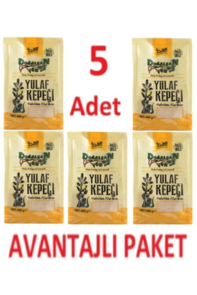 Doğalsan Yulaf Kepeği 400gr X 5 Adet Avantajlı Set