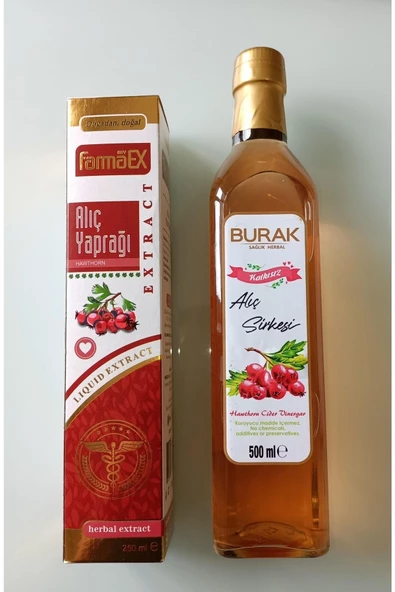 myfarmaex My Farmaex Alıç Yaprağı Ekstract 250ml + Alıç Sirkesi 500ml 2li Avantajlı Set Nhrrr...