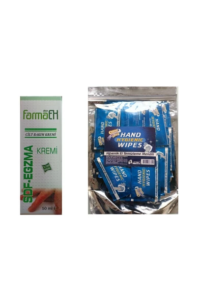 myfarmaex SEDEF -EGZAMA KREMİ +HİJYENİK TEMİZLİK HAVLUSU CİLT BAKIM ürün görseli