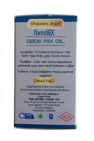 myfarmaex Ozon Yağı Ozon Mix Oil 50 ml