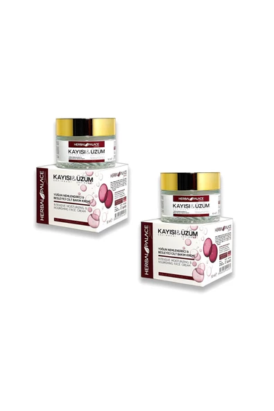 Herbal Palace Kayısı Çekirdeği - Üzüm Çek. Kremi 50 ml X 2 Adet