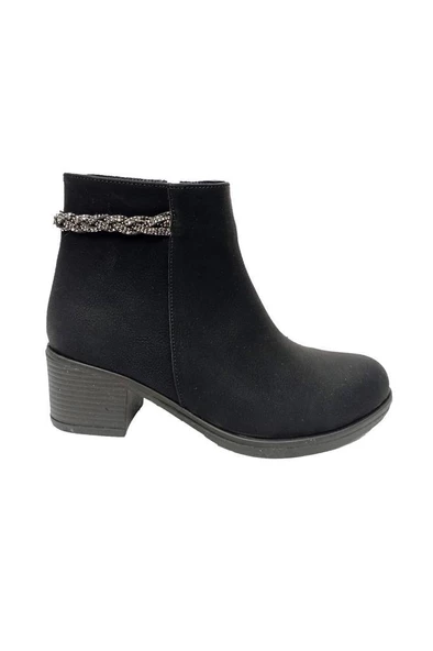 Fix 9309 Yağlı Deri Trend Fashion Fermuarlı Kadın Bot - 3