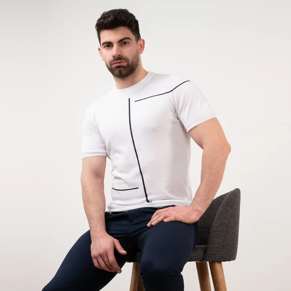 SAN&FA SLİMFİT TRİKO T-SHİRT