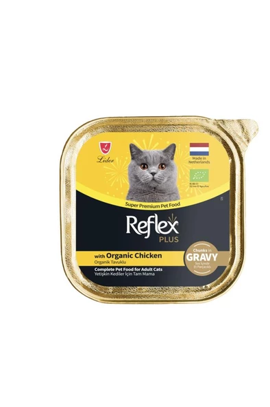 Reflex Plus Gravy Soslu Doğal Tavuklu Kedi Konservesi 85 GR