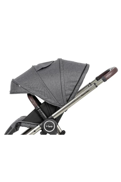 Kanz v-Go2 Travel Sistem Bebek Arabası Gri - 5