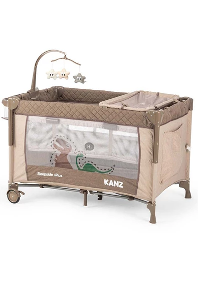 Kanz Sleepside +Plus Anne Yanı Park Yatak ve Oyun Parkı Kahve - 4