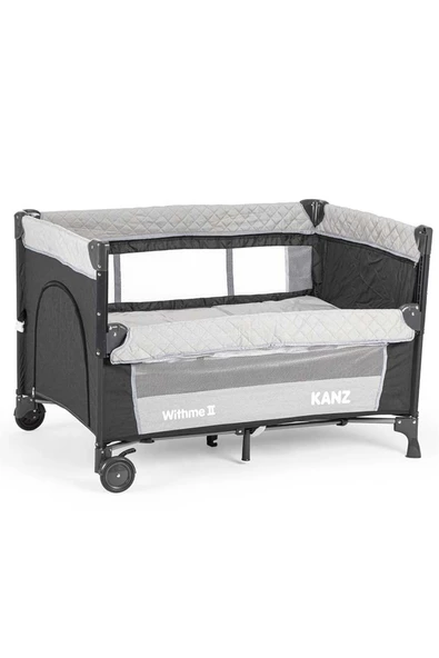 Kanz Withme II Ara Katlı Anne Yanı Park Yatak 70X110 Gri - 3