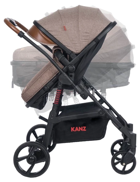 Kanz d-Go Travel Sistem Bebek Arabası Bej - 5