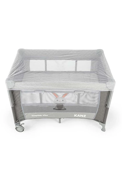 Kanz Sleepside +Plus Anne Yanı Park Yatak ve Oyun Parkı Gri - 8