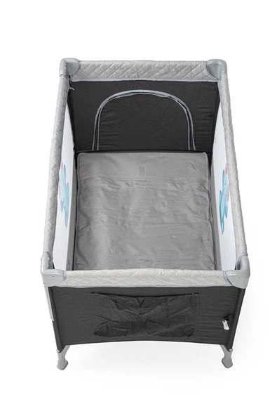 Kanz Sleepside +Plus Anne Yanı Park Yatak ve Oyun Parkı Siyah - 9