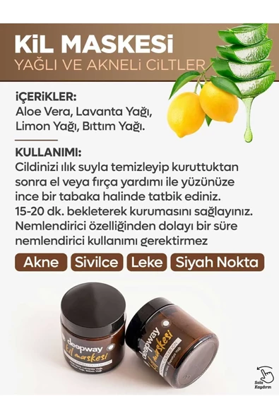 Deep Way Deepway Yüz Maskesi  Yağlı Ve Akneli Ciltler