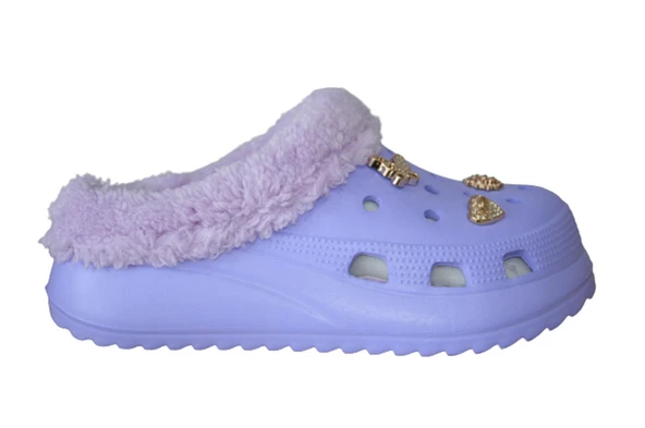 Kadın Lila Kürklü Eva Terlik ( SMX-0168-122 )