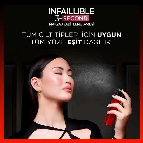 L'Oréal Paris Infaillible 3-Second Makyaj Sabitleme Spreyi - 3