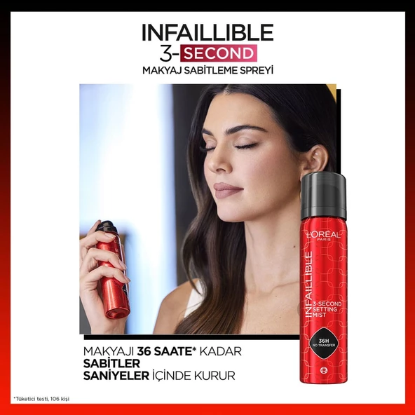 L'Oréal Paris Infaillible 3-Second Makyaj Sabitleme Spreyi - 2