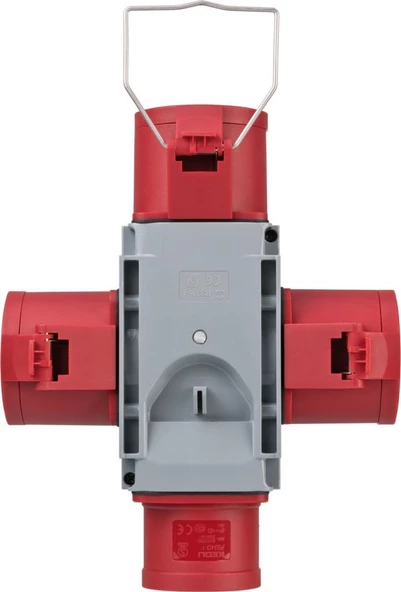 Brennenstuhl Cross Serisi CEE Adaptör Güç Dağıtıcısı IP44 1x CEE fişi 400V/32A ve 3x CEE prizleri 400V/32A Dış Mekan Çoklayıcı ve Dönüştürücü Priz - 2