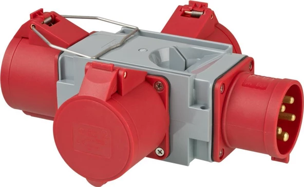 Brennenstuhl Cross Serisi CEE Adaptör Güç Dağıtıcısı IP44 1x CEE fişi 400V/32A ve 3x CEE prizleri 400V/32A Dış Mekan Çoklayıcı ve Dönüştürücü Priz - 3
