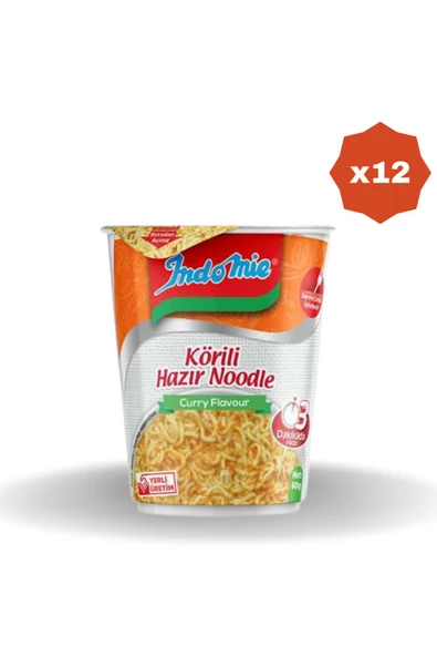 İndomie Indomie Aromalı Erişte Köri 60G X 12 ADET