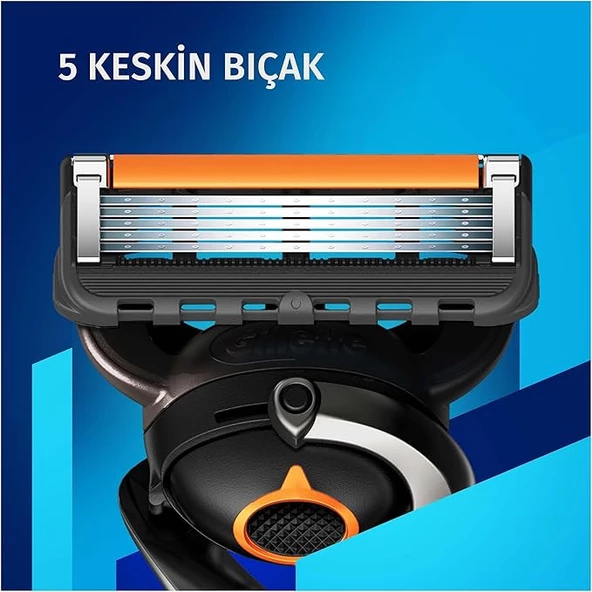 Gillette Fusion 5 Flexball Proglide Tıraş Makinesi + 4 Up Yedek Tıraş Bıçağı + Premium Stand - 2