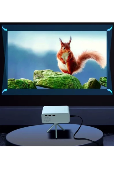 Portatif Akıllı Taşınabilir Projeksiyon Ev Sineması Bluetooth Wi-Fi 2GB Ram 32GB Hafıza Android 11 - 4