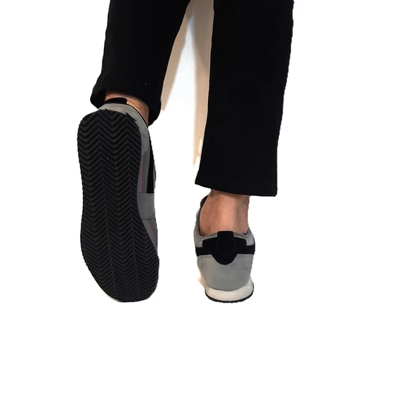 Jump 29072 Gri Kaymaz İnce Taban Erkek Spor Ayakkabı - Resim 10