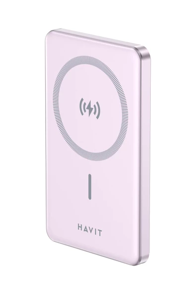 Havit  5000mAh Magsafe Manyetik Kablosuz Powerbank Ultra İnce 20W, Iphone Uyumlu