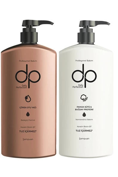 dp Daily Perfection Şampuan Çörekotu Yağı & Pamuk Sütü 800 ml X 2 Adet