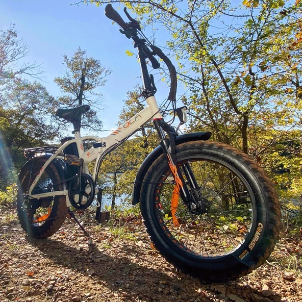Ola Electrofold EFB2 Katlanabilir 20” Elektrikli Bisiklet - Beyaz - 8