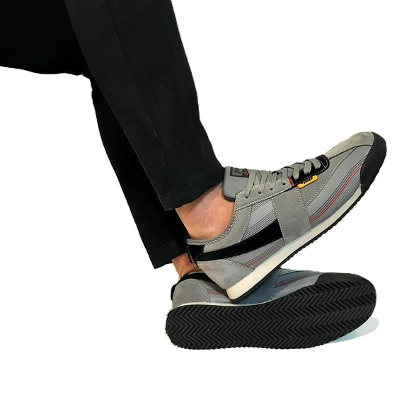 Jump 29072 Gri Kaymaz İnce Taban Erkek Spor Ayakkabı - Resim 6