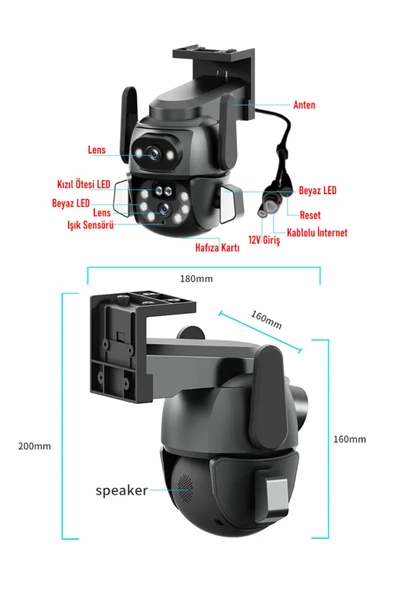 MPIA Hina Dual Lens 360° Hareketli WiFi Waterproof Akıllı Ip Güvenlik Kamerası (CareCamPro) Uygulama - 8