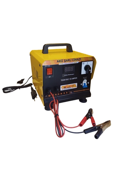 12/24 VOLT 25 AMPER AKÜ ŞARJ CİHAZI