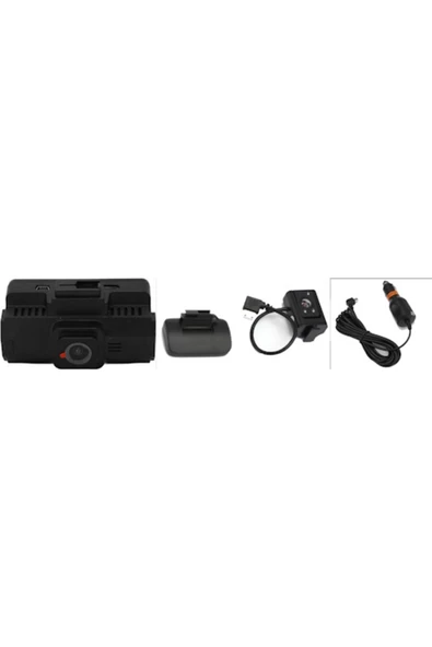 Cc34 Dual Lens 3.0" Ekranlı 1080p Çift Kameralı Araç Içi Kamera - 8