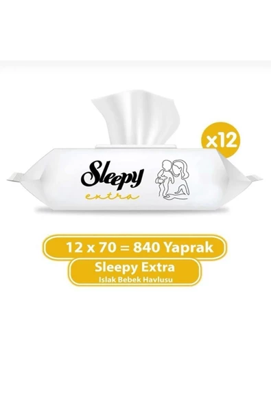 Ertekin Global Sleepy Sensitive Islak Havlu 12'li Paket - 1080 Yaprak