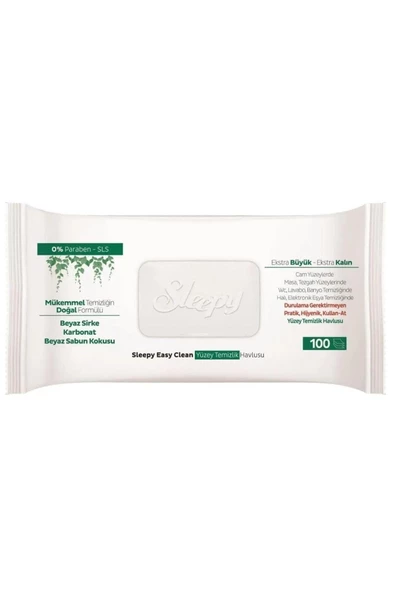 Sleepy Easy Clean Yüzey Temizlik Havlusu 100' Lü X 5 Adet - 3