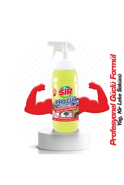 Sır Pro Güç Kir Kireç Sökücü 1000 ml + Yağ Kir Leke Sökücü 1000 ml - 5