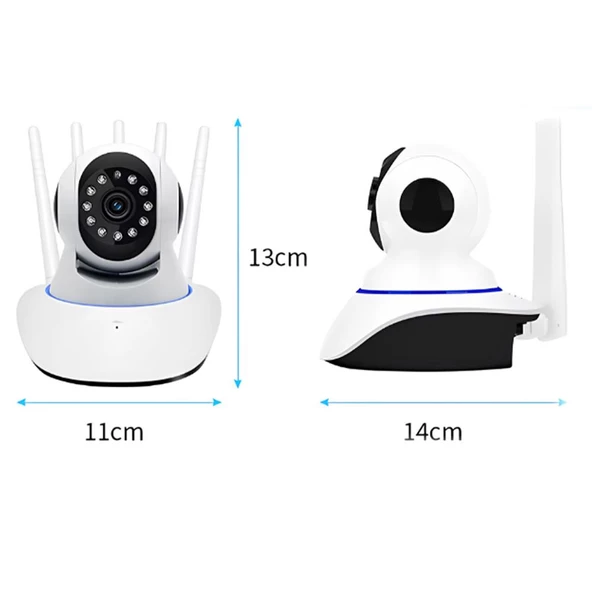 Yoosee YN-8801 2MP 5 Antenli 360derece Hareketli Sesli Akıllı Wifi Güvenlik Kamerası - 7