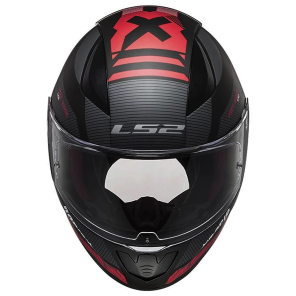 LS2 RAPIDD 2 XTREET MAT SİYAH-KIRMIZI KASK - 2