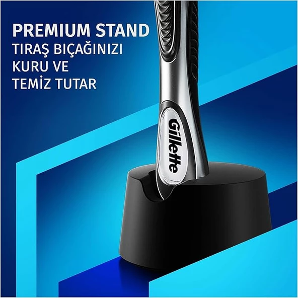Gillette Fusion 5 Flexball Proglide Tıraş Makinesi + 4 Up Yedek Tıraş Bıçağı + Premium Stand - 5