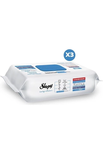 Sleepy Easy Clean Çamaşır Suyu Katkılı Yüzey Temizlik Havlusu 3X100 (300 Yaprak) - 3
