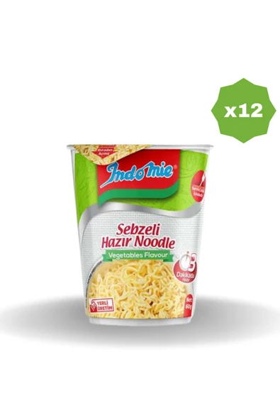 İndomie Indomie Aromalı Erişte Sebze 60G X 12 ADET