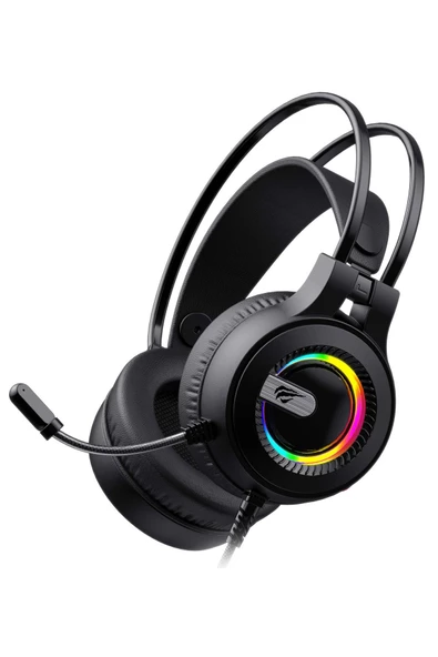 Havit  Gamenote H2040D RGB Aydınlatmalı Mikrofonlu Gaming Oyuncu Kulaklığı - 3.5mm Jack + USB