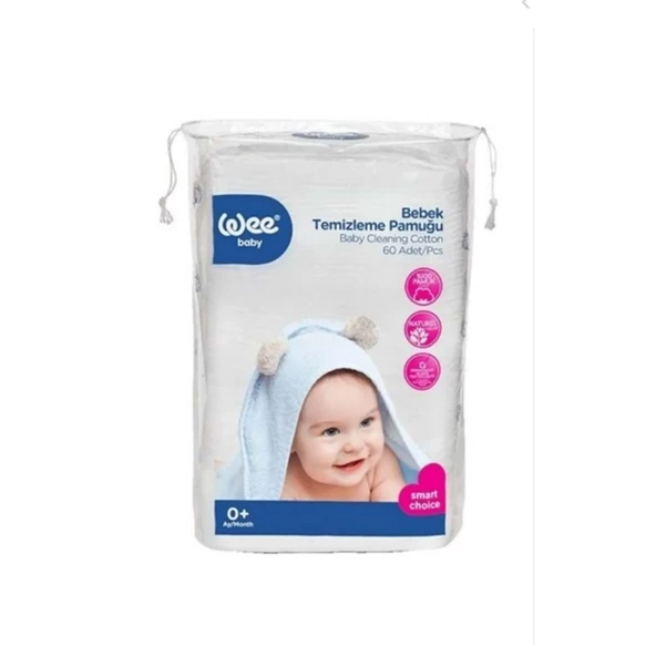 Wee 321 Bebek Temizleme Pamuğu 60'lı Bebek Bakım - 3