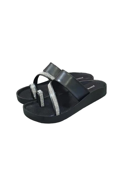 Pierre Cardin Anatomik Taban Taşlı Parmak Geçen Bayan Terlik - 12