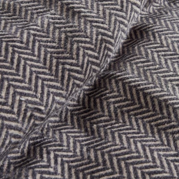 Karaca Home Sandra Gri Çift Kişilik Balık Sırtı Pamuk Battaniye - 4